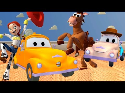 Die Lackierwerkstatt von Tom dem Abschleppwagen: Klein Tom ist WOODIE / Lastwagen Cartoons Kinder