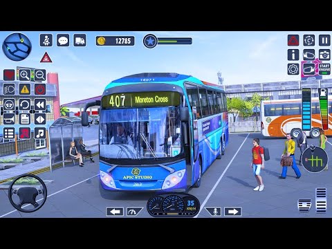 Public Coach Bus Driving Game 3D - Real City Bus Driving-Android Gameplay @King-Games #bus #coach