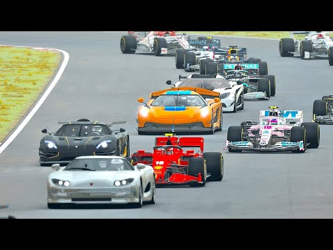 Koenigsegg Hypercars vs F1 2020 Cars at Imola GP