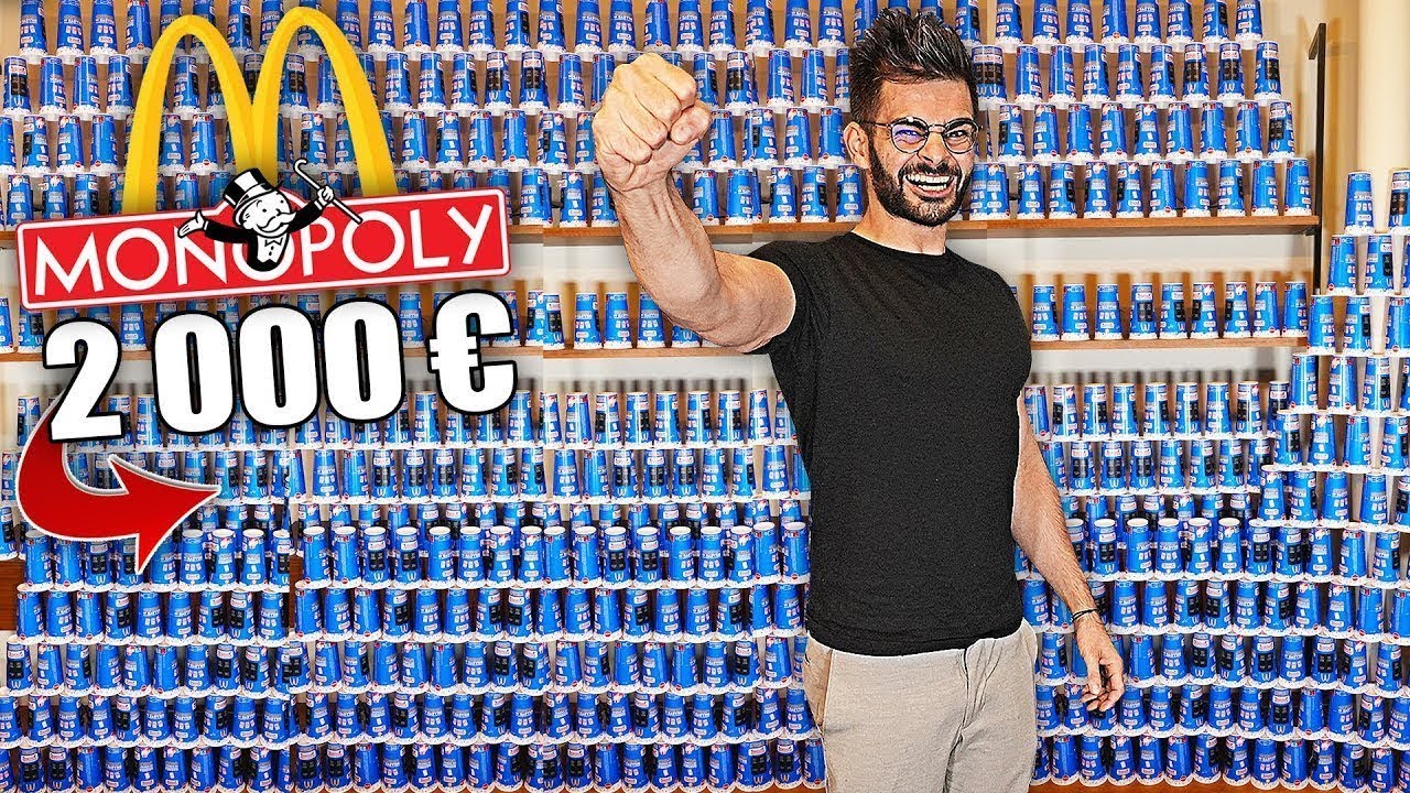J’achète 2 000€ de McDo et je gagne au Monopoly !