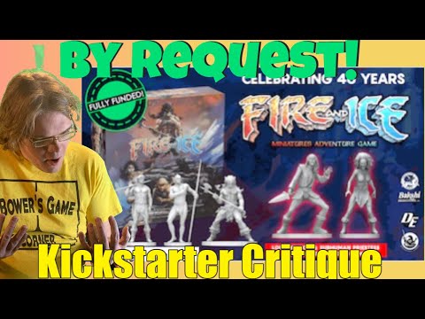 FIRE & ICE THE MINIATURES BOARD GAME - Kickstarter Critique Review