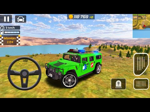 Police Drift Car Driving Simulator - Green Police 4X4 SUV Car Realistic Driving - Android Gameplay
