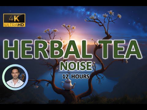 Herbal Tea Noise for Rapid Deep Sleep | 12 Hours | BLACK SCREEN | Tinnitus & Anxiety Relief