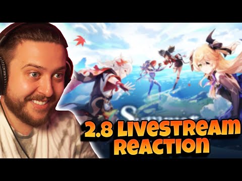 2.8 LIVESTREAM REACTION | SUMERU, KAZUHA, KLEE, DILUC SKIN!? (GENSHIN IMPACT)