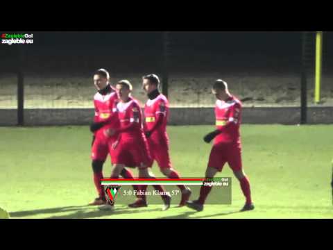 Bramki ze sparingu Zagłębie Sosnowiec - Górnik Piaski (8:0)