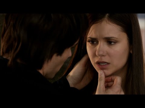 TVD 4x2 - Elena can't drink from a blood bag either, Damon calms her down | Delena Scenes HD