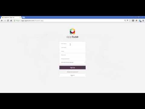 Sign up with Apptuse