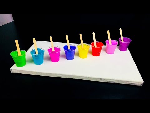 Satisfying Acrylic Pouring Gorgeous Chameleon Cells Swipe Two Sided Fluid Art Painting