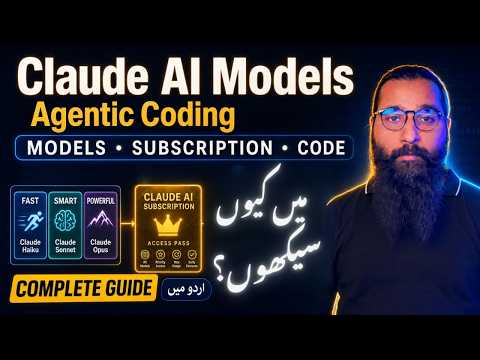 Claude AI Models Subscription for Agentic Coding Explained  in Urdu