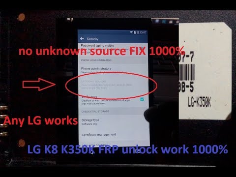 LG K8 K350K FRP unlock 6.0 work 1000% no unknown source
