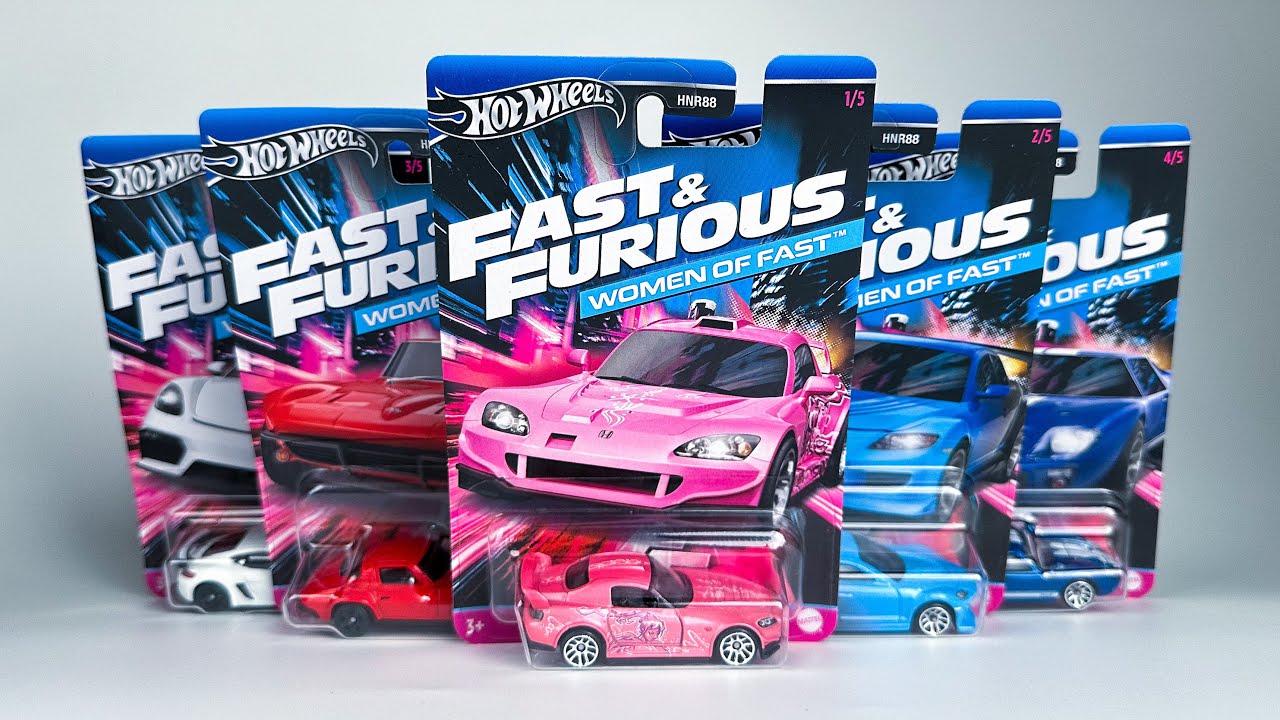 New Hot Wheels Set of Five Cars Pays Tribute to the Women of Fast