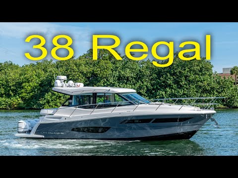 Chris Vacchio of HMY Yacht Sales yacht tour of a 38 Regal "Tetelestai"