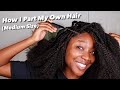 How I Part My Own Hair (Medium Size) DETAILED | Lolade Fashola