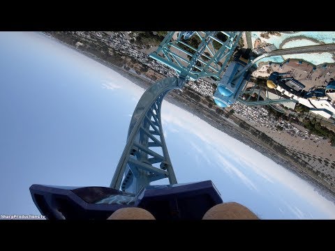 On-ride point of view of Electric Eel