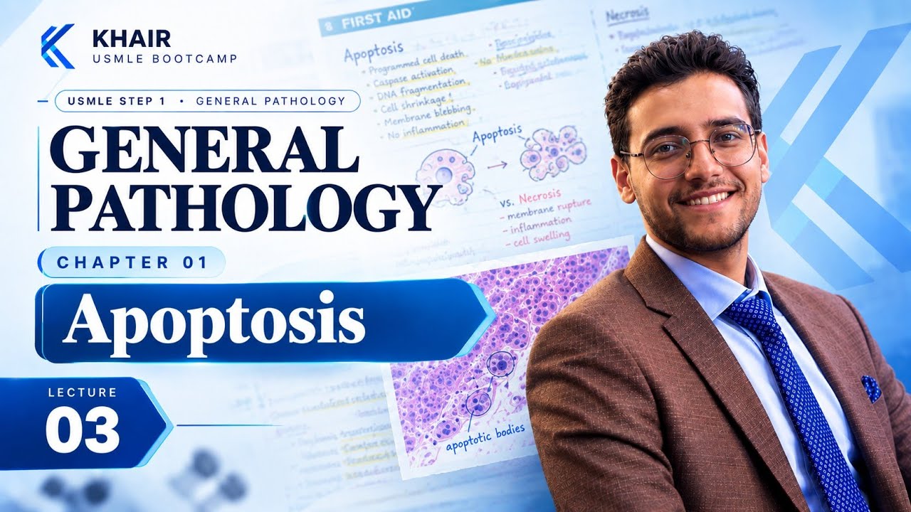 GENERAL PATHOLOGY 3 (APOPTOSIS) | DR. KHAIR USMLE STEP 1 