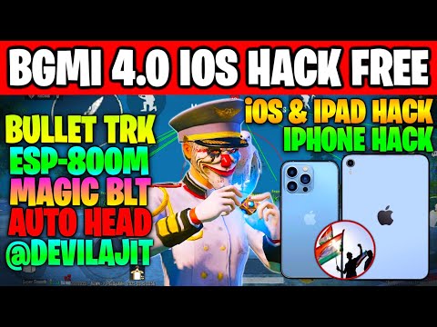 bgmi ios hack 4.0 free |how to hack bgmi ios 4.0 |skin hack bgmi ios | iPad And IPhone ios hack free