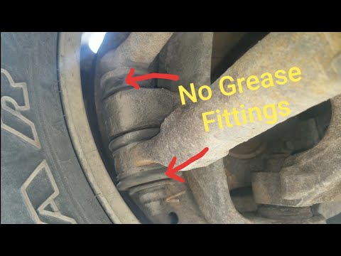 No grease fittings? No problem!! | Ford F250 | asmr grease