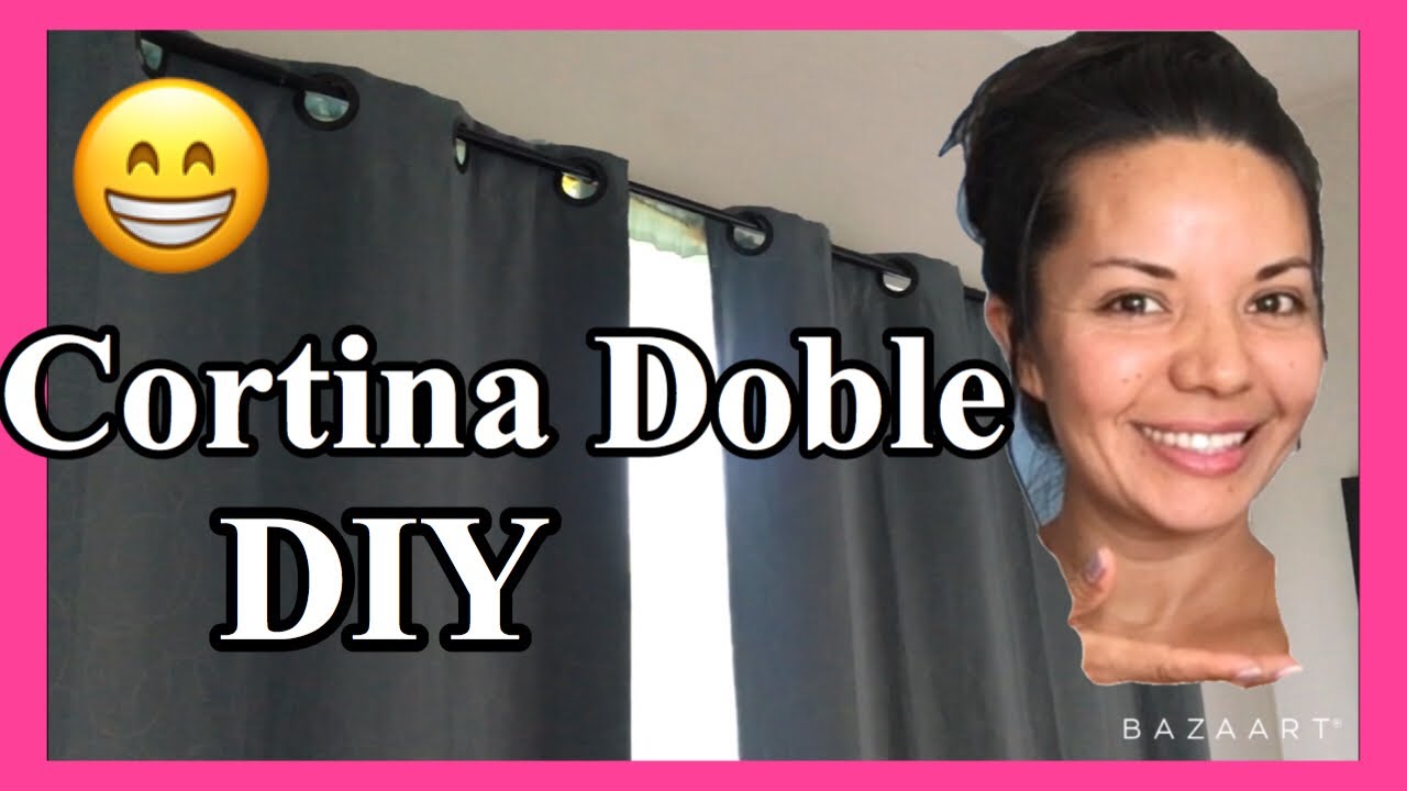 Como Colgar Cortina Doble DIY | Cómo Puedo Colgar Cortina Doble 😍 | Sara Pelucas 💖