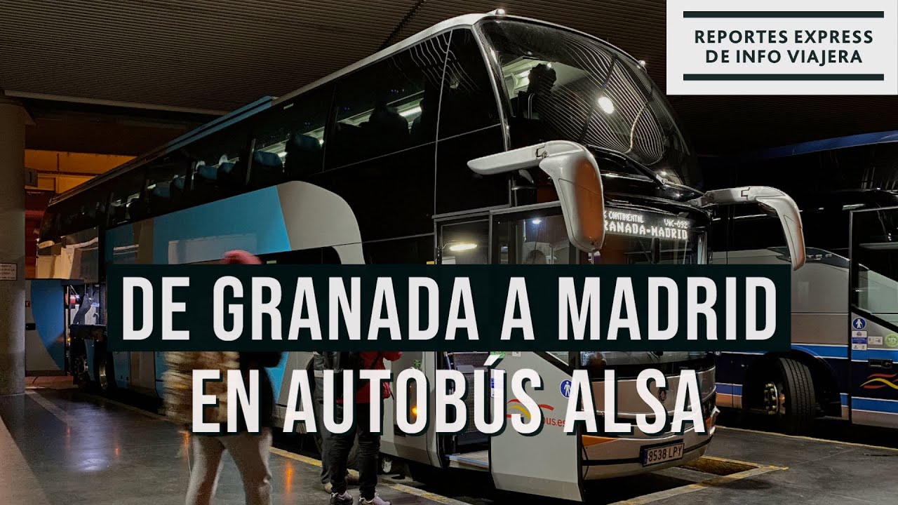 De GRANADA a MADRID en autobús ALSA (España)