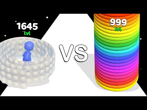 Bubble Wrap Run VS Slinky Hop: ASMR Gameplay ❌ No Ads, Max Level!