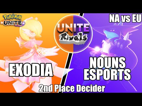 Exodia vs Nouns Esports - Unite Rivals NA vs EU 2nd Place Showdown - Pokemon Unite Tournament