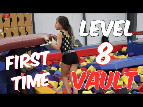 Coach Life: Sariah's First Level 8 Gymnastics VAULT| Rachel Marie