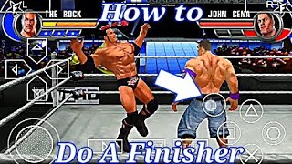 how to do a finisher on WWE all stars PPSSPP.||TurmexA4