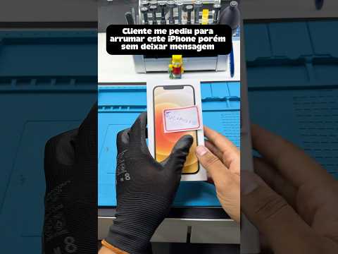 iPhone 12 grávido de 9 meses chegando para troca da bateria e deixar sem mensagem   #iphone