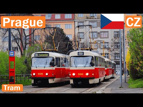 🇨🇿 PRAGUE TRAMS 2024 | Tramvaje v Praze【4K】