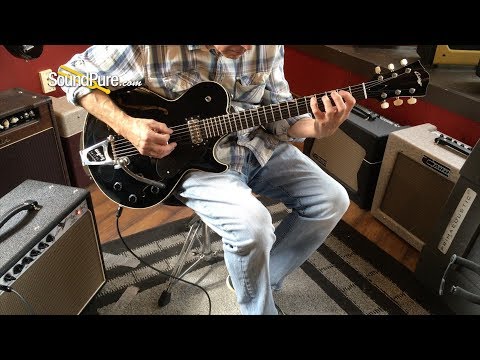 Collings Statesman LC Jet Black with LollarTron Pickups Quick 'n' Dirty