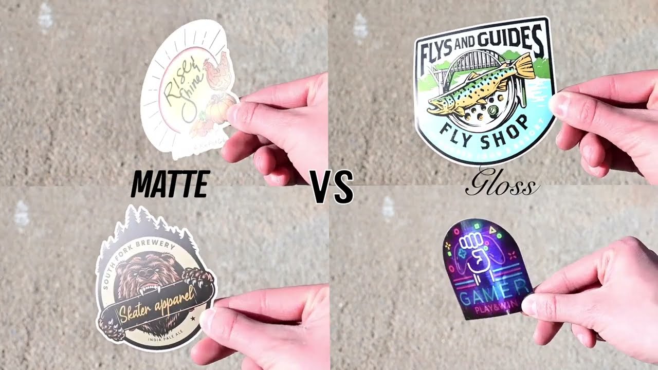 Matte vs Gloss Stickers