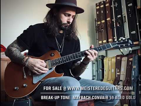For sale @ www.MEISTEREDEGUITARS.com - Breakuptone: Maybach Customshop Convair 1959 aged gold relic 