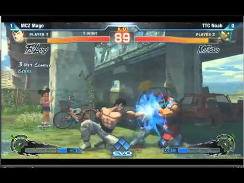 EVo 2012 MCZ Mago (Feilong) Vs TTC Noah (M.Bison) SSF4AE Live Match