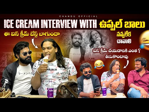 Ice cream interview with uppal balu || How much does it take to make Ice cream || anchor chandu