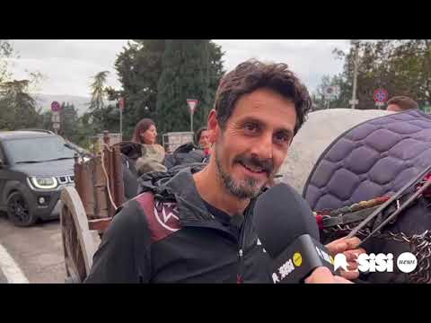 Nino Buttita arriva ad Assisi (5 dicembre 2022)