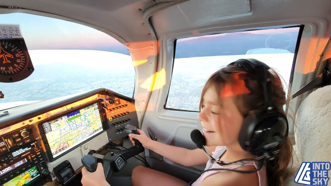 "Dad, I got to drive!" (the plane)