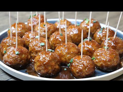 MEATBALL RECIPE | COCKTAIL MEATBALLS | PERFECT MEATBALL RECIPE | PARTY MEATBALLS