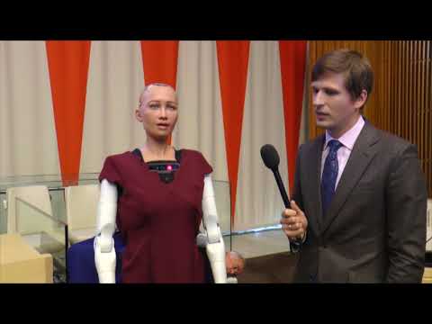 Interview with Sophia the robot | Nations Unies