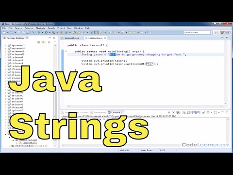 Java Tutorial - 15 - Searching a String from the End for a Substring