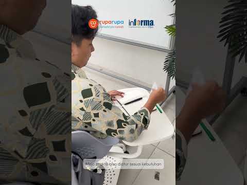 Gambar Informa Einsteein Kursi Sekolah Dengan Roda - Abu-Abu