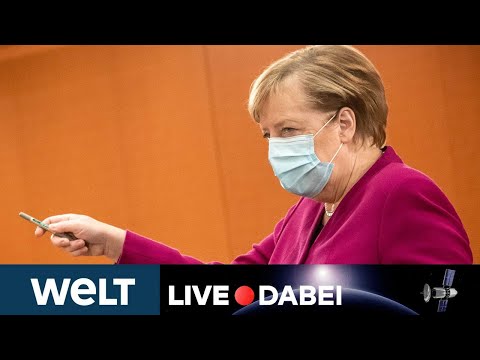 CORONA-MAßNAHMEN BESCHLOSSEN:  Briefing von Kanzlerin Merkel nach dem "historischen" Spitzentreffen
