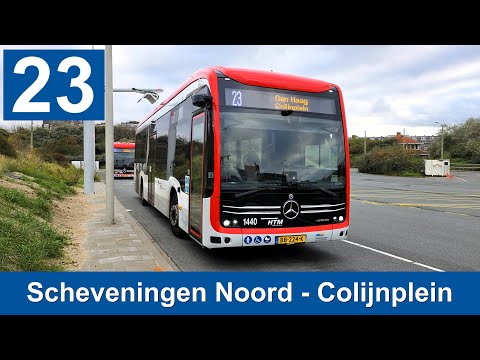 HTM lijn 23: Scheveningen Noord - Den Haag Colijnplein | Omleiding | HTM 1440 | 2025