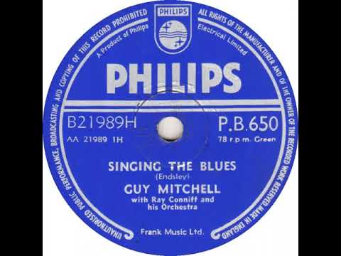 UK New Entry 1956 (180) Guy Mitchell - Singing The Blues