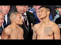 HEATED ISSAC CRUZ REFUSES TO BREAK WEIGH IN FACE OFF WITH EDUARDO RAMIREZ - FULL WEIGH IN VIDEO