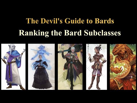 The Devil’s Guide to Bards: Ranking the Bard Subclasses