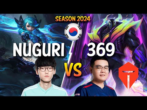 Nuguri vs TES 369 - Nuguri GWEN vs 369 K'SANTE Top - Patch 14.1 KR Ranked | lolrec