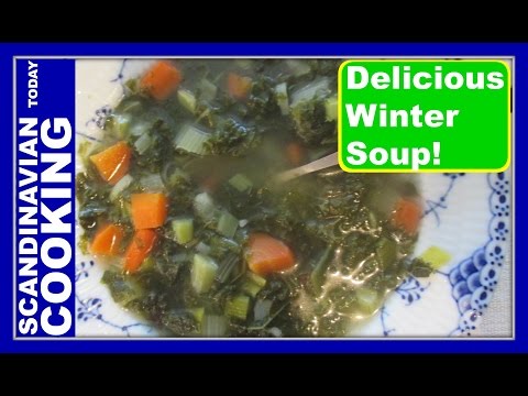 How to Make Kale Soup with Pork - Grønkålssuppe med Svinekød Opskrift