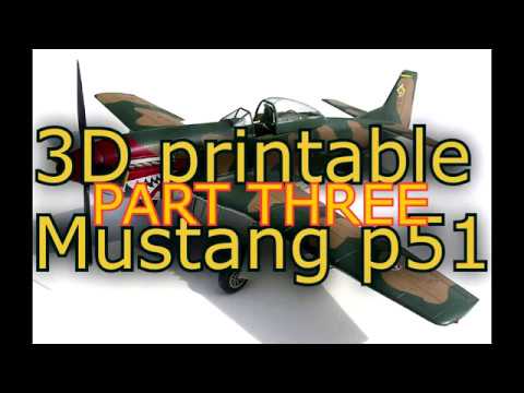 PART 3/12, 3D printable Mustang p51 design in Fusion 360