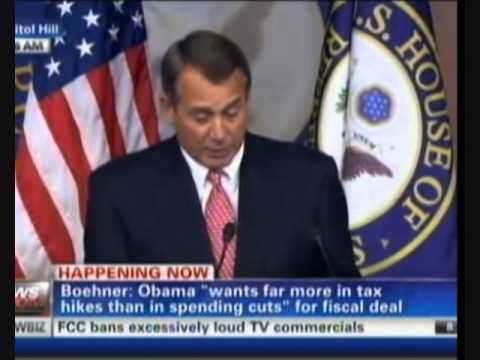 Boehner Presser Fiscal Cliff