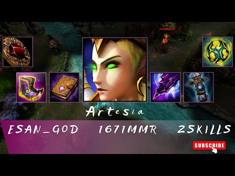 HoN | Mid Wars | Artesia | ESAN_GOD | 1671 MMR